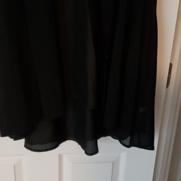 Eileen Fisher PM sleeveless 100% silk dress, black - Picture 4 of 4